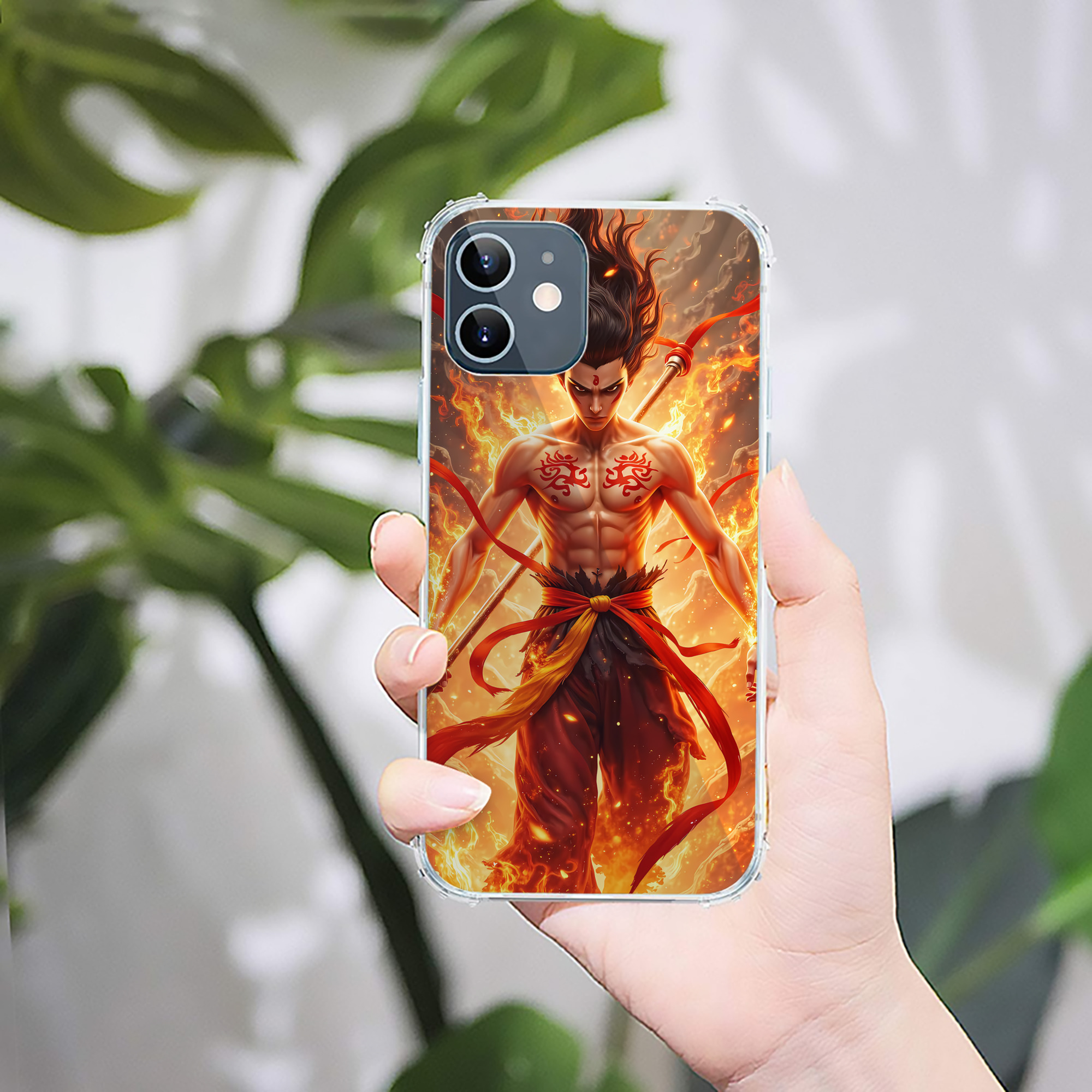 （画像用） Ne Zha 2 ナタ 魔童の大暴れ 【iPhone 12シリーズ対応】透明スマホケース（クリアソフトケース）